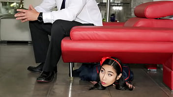 Chasing and Catching a Tiny Asian Doll for a Rough Ride 8 min720p