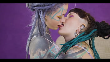 FFM TATTOO threesome with two alternative TEENS 3 min1440p