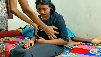 best Threesome Sex 2025 :- Rahul fucked his girlfraind and wife on the same bed, threesome sex...
